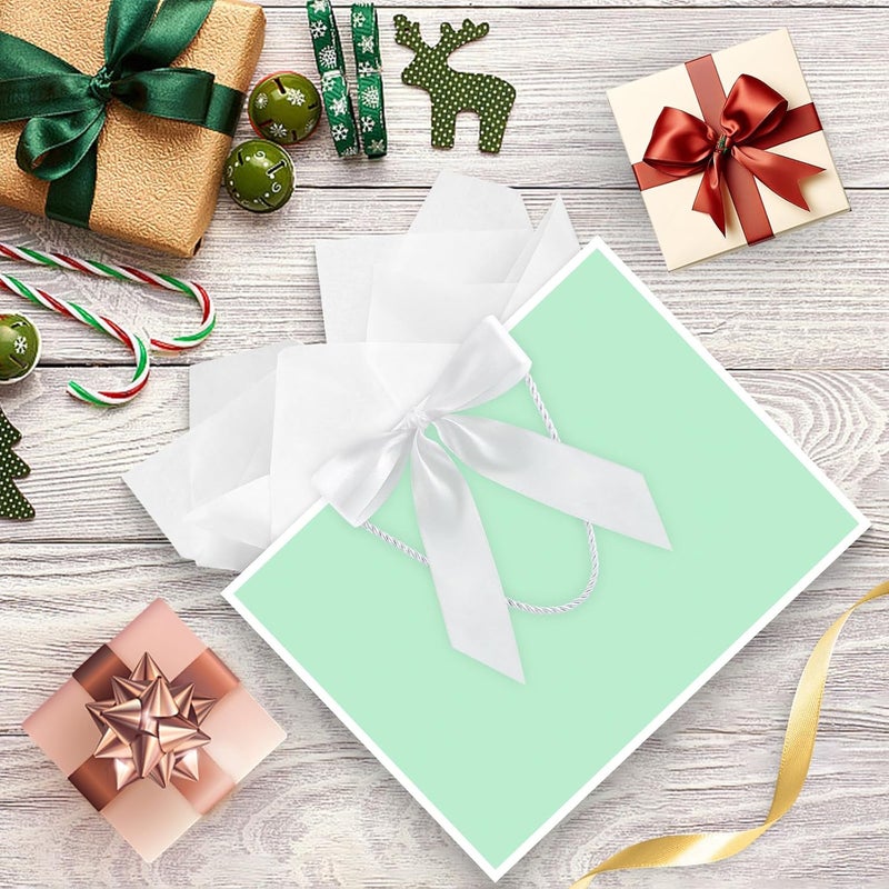 JMANNI Gift Bags, Large Gift Bags, 1Pcs Paper Gift Bag with 2 Tissue Paper and 1 Greeting Cards, Present Bags with Handles for Women Girls Bridesmaid Birthday Valentines Wedding Party (Green) - Image 2